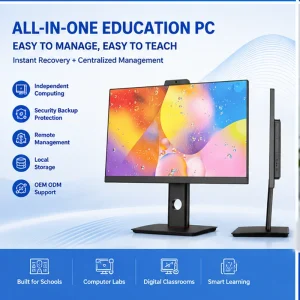FHD IPS All in One PC with Camera and Microphone Anti glare Display Intel i7 i9 Desktop Computer Workstation for Office