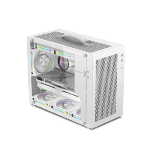 Factory Computer PC Case Portable Desktop Gaming Computer Case Desk Cabinet MATX Glass Side 240ml Water-Cooled TYPE-C Port