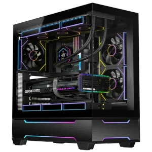 Factory Custom Full Tower Desktop Glass Panels PC Case ATX Gaming RGB Computer Case