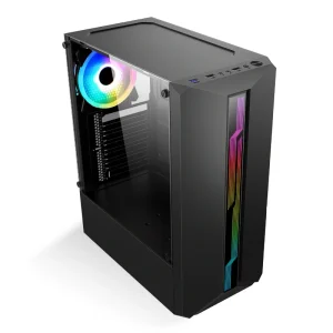 Factory Customized Impact PC Pink Computer Case Sea View Room Micro ATX ITX Gaming Tower Case Mini Empty PC Computer Case