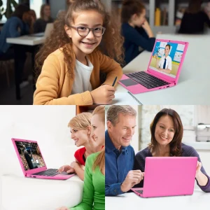 Factory Direct Sale 10.1 Inch Mini Laptop 4+128GB Android 12.0 US IPS English Keyboard for Students & Kids
