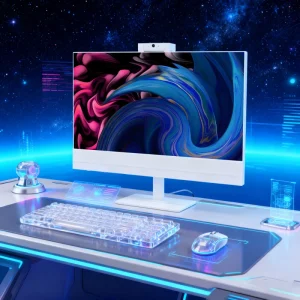 Factory Gaming PC AM4 GTX 1080 Desktop All in One Computer 24” Curved LED IPS AMD DDR4 SSD+HDD