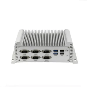 Factory Industrial Computer Host Embedded Industrial Computer I5-4200U 4G+128G Mini Industrial Computer with 6 Pcs Com