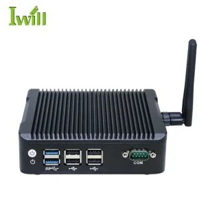 Factory Industrial Computer J1900 Quad Core Mini Server Dual Lan VGA HD Industrial Box Pc for Win 10