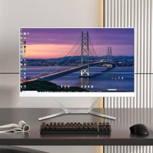 Factory OEM Customized Intel I5 3320M White IPS All in One Computer High Definition Borderless 24 27 Inch Wi Fi Dual Band Office