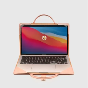 Factory Price PU Laptop Sleeve Cover with Handle 13-16 Inch Breathable Computer Protective Case Notebook Pouch Bag