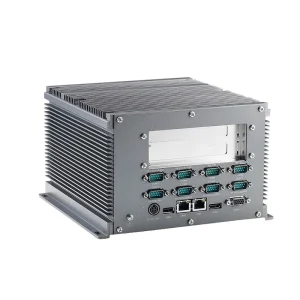Fanless Compact D525/N455 Embedded Industrial Computer Mini Box PC 2LAN 10COM 4USB With 2PCI Expansion Slot Win Xp OS