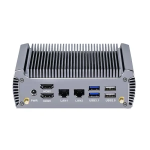 Fanless Gamer Mini PC AMD R9 4950U 7 7730U 5825U 4700U 2 LAN Soft Router Desktop Mini Gaming Computer Barebone PC 2x4K WiFi 6