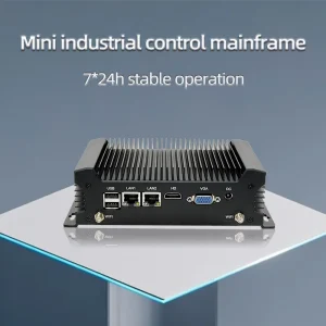 Fanless Industrial Computer Intel Core I7-8560U 16GB+512GB SSD 2x LAN 2x COM Win7/10/Linux 2.4/5GHz WiFi
