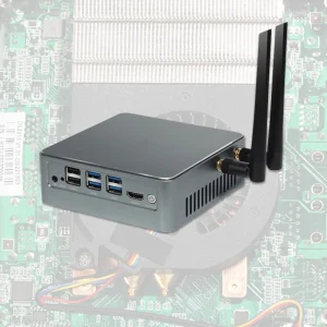 Fanless Industrial Desktop Computer Intel Core 13 15 1711/12/13th Gen 8USB Firewall Router Pfsense Mini PC