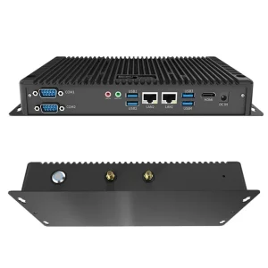 Fanless Industrial Embedded Mini PC with Dual LAN Nano Barebone Box Computer