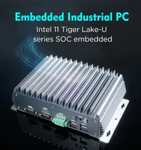 Fanless Industrial Mini PC 2 Lan 6*COM Intel 11th Gen Core I5-1135G7 I7-1165G7 Celeron 6305 X86 Embedded PC Case