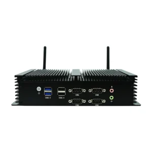 Fanless Industrial Mini PC Core I5 I7 4278U 4578U 6 RS232 COM Dual LAN Embedded Computer Win10 Linux Industrial Mini PC