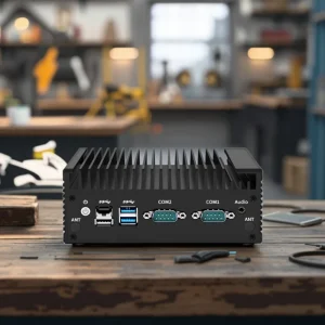Fanless Industrial Mini PC Embedded Computer Intel N100 N150 NUC with Dual LAN 2COM DC 12V Input