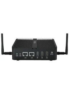 Fanless Industrial Mini PC Intel N95 2x LAN 2x RS232 COM 2x HD WiFi Win 10 11 Industrial Computer for Factory Automation