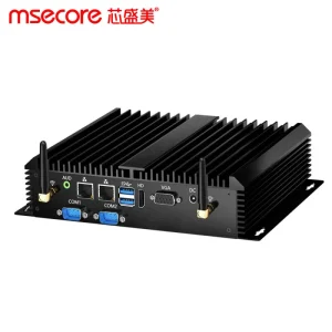 Fanless Industrial PC Mini PC Intel I7 5500U 8GB DDR3 RAM 512GB SSD Dual LAN 6 RS232