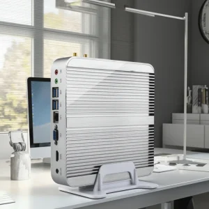 Fanless Mini Desktop PC With Intel Broadwell NUC Core I3 5005U I5 5200U I5 5250U Win7 8 10 MiniPC Barebone I5 4200U