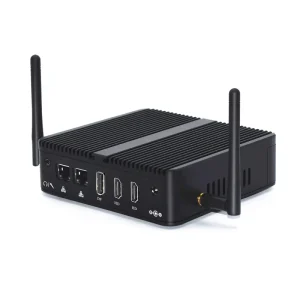 Fanless Mini PC Alder Lake N95 Dual LAN 16GB DDR4 RAM NVMe Win11 2*COM Triple 4K Display Industrial Computer