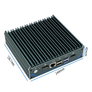 Fanless N100 Mini PC 2.5Gbe IoT Edge Firewall Appliance Router PC HD DP USB WiFi6 SIM Card Slot Small Server PC