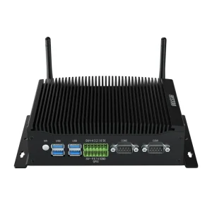 Fanless Passive Cooling Mini PC Intel i5-1235U Triple Monitor VESA Mount Supported Industrial Embedded Desktop Computer