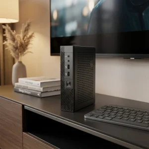 Fanless Silent Mini Desktop PC Intel I5 8th Gen 16G DDR4 256G SSD Win11 Pro 4K HDMI H110 Small Form Factor for Office