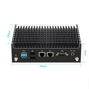 Fanless Small Mini PC Core I3 i5 i7 Win11 Desktop Computer HD2.0 DP USB-C RS232 COM SD Card Slot Gaming Pc Portable