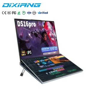 Fast Delivery Core I5 12450H Slim Computers With Touch Screen 16″+16″ Double Screen 1920×1200 Win11 RAM 16GB SSD 512GB Laptop