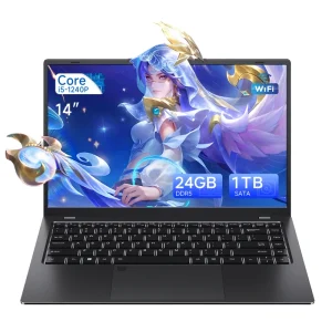 Fingerprint Unlocking Business Laptop Core I5 1240P 24GB 1TB Computer Laptop English Keyboard with Backlight