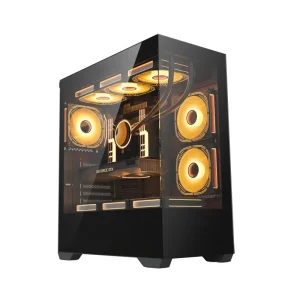 Fish Tank PC Case Computer Gaming OEM Chassis with Full Glass Side Board Custom Logo Steel Desktop Full Tower Gamer Case