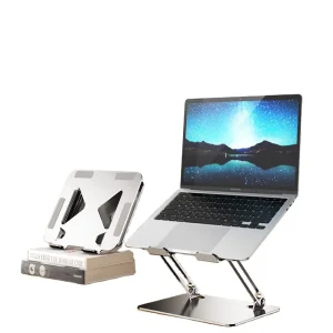 Foldable Steel Laptop Stand Universal Adjustable Riser for 10 17″ Laptops & Tablets ( & OEM Support)