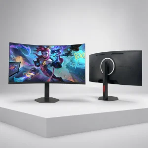 Frameless 34 Inch Curved IPS Panel 4K UHD 3840×2160 165Hz 1ms 100% SRGB HDMI DP Sim Racing Gamer Desktop PC Gaming Monitor