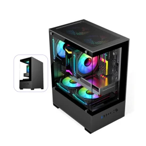 Full Aluminum Desktop Computer Case with Excellent Cooling Supports Intel Core Ultra 9 285K CPU Gaming AI Workstation SSD HDD