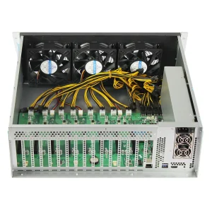 Full Set Computer Server Barebone Pc case 8 Gpu with Motherboard