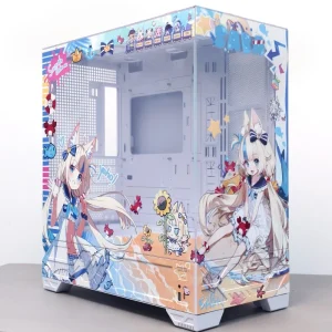 Full Tower Vertical ATX Desktop Side Panel Window Aluminum Alloy Construction for Gaming Computer Cases & Towers