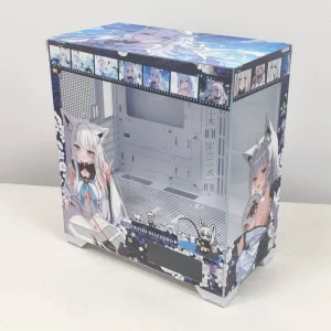 Full Tower Vertical Aluminum Alloy ATX Desktop Gaming Computer Case with Side Panel Window