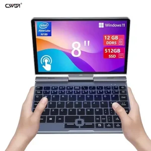 GPD Pocket 3 Mini Gaming Laptop 8.0 Inch 12GB+1TB Storage Win 10 Operating System Powered by Intel Processor