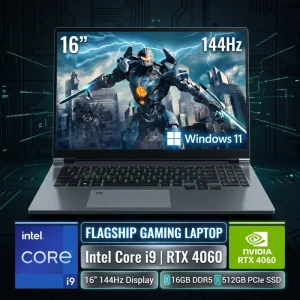 Gaming Laptop Notebook Computer Intel Core I9 13900H RTX 4060 Sixteen Inch DDR5 Oem Odm Manufacturer Export Ready