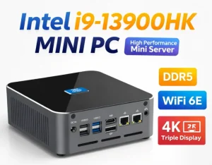 Gaming Mini PC Intel Core I9 13900HK High Performance Desktop Computer DDR5 64GB RAM WiFi 6E 4K Triple Display Mini Server