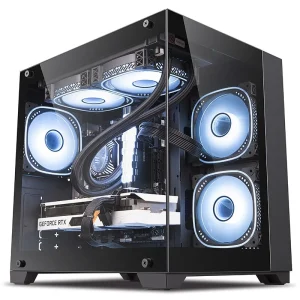 Gaming PC Case ITX Case Computer Case OEM Custom Desktop PC Double Tempered Glass Cabinet