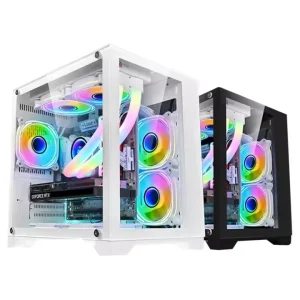 Gaming PC Computer Set Desktop PC With RGB Cooler X79 Motherboard 16GB Ram RX580 GPU 512GB SSD