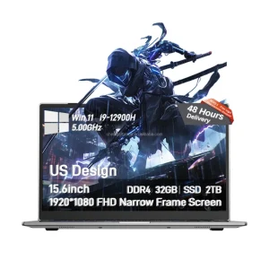 Gaming & Streaming Laptop CPU I9 Ultra Thin 15.6inch Laptop 12900H Win11 Notebook Computer PC