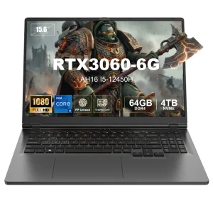 GenMachine 16 Inch 165Hz Gaming Laptop Intel Core I5 12450H with RTX 3060 DDR4 3200MHz 180W Power Business Gaming Notebook PC