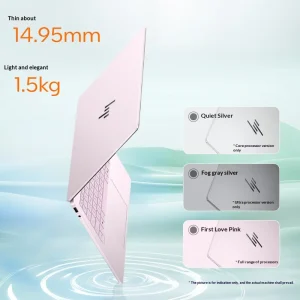 HPs 14-inch Metal Slim Laptop with SSD Intel 120Hz Display for Business Gaming