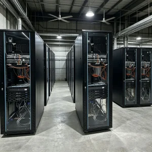 Heavy Duty Steel 19 Inch Server Rack Cabinet 47U 1000mm Depth Static Load 800kg Computer Network Cabinet