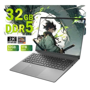 High Performance 15.9 Inch Laptop AMD Ryzen 7 6800HS 2.5K IPS Screen Win 11 Pro WiFi 6 Business Gaming Notebook