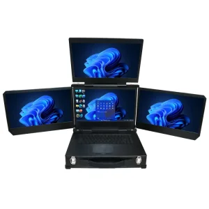 High Performance Industrial Workstation Intel I9 14900T 96GB RAM 16TB SSD RTX4090M Graphics Rugged All in one Portable Stock