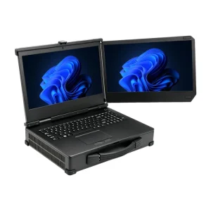 High Performance Rugged Dual Screen Computer Intel I7 12700T 32GB RAM 1TB SSD RTX3050 Industrial Portable Workstation OEM Stock