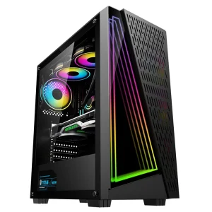 High Quality Gaming PC Desktop Computer Gaming Case ATX Computer Case Towers CPU Cabinet with RGB ARGB Fans