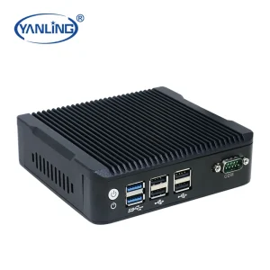 High Quality J1900 Fanless Mini PC Dual Gigabit LAN Quad-Core Win/Linux DDR3 RAM SSD Barebone Industrial Automation Business Use
