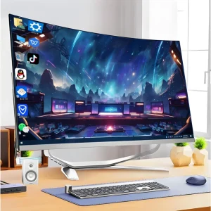 Home Office Desktop Curved All-in-One Computer 23.8 Inch Desktop PC I5 Win7 10 All-in-One PC
